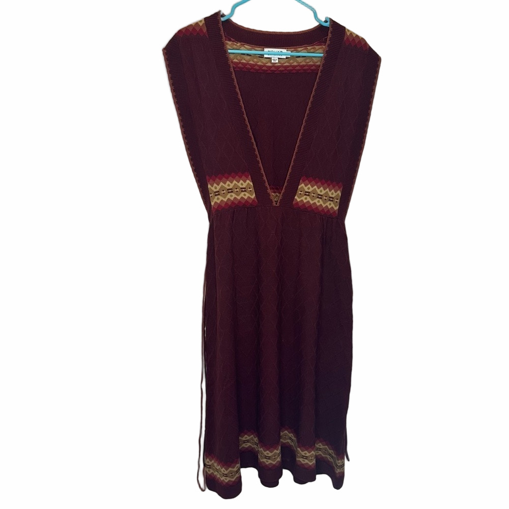 Molly Bracken Burgundy Knit Dress Size XLarge
